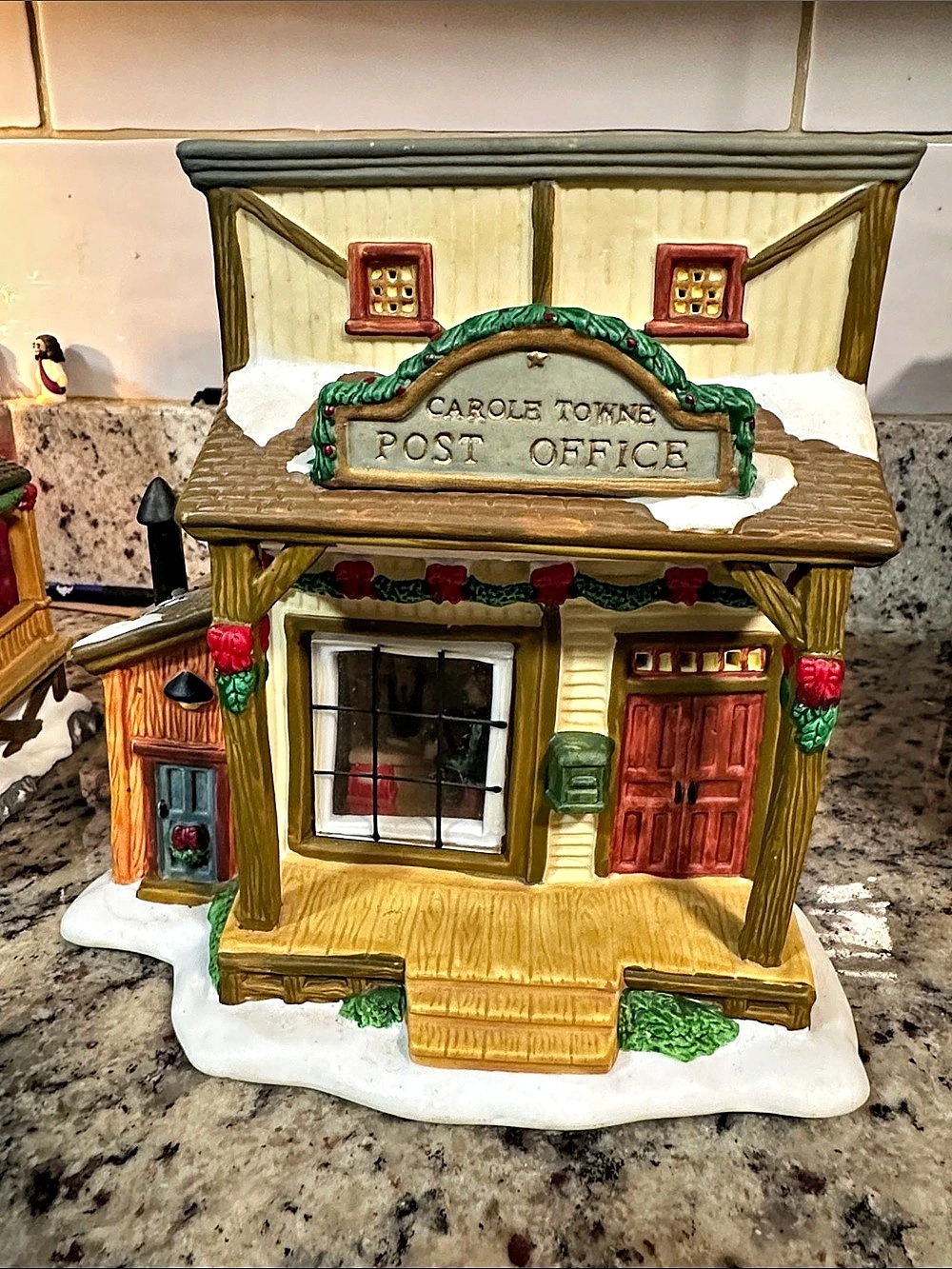 Carole Towne Town Post Office Holiday Decor